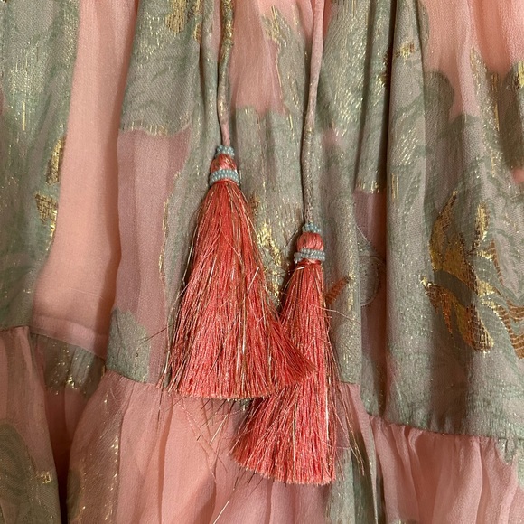 Hemant and Nandita light pink and green dress - Picture 2 of 4